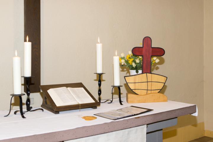 Altar beim Familiengottesdienst